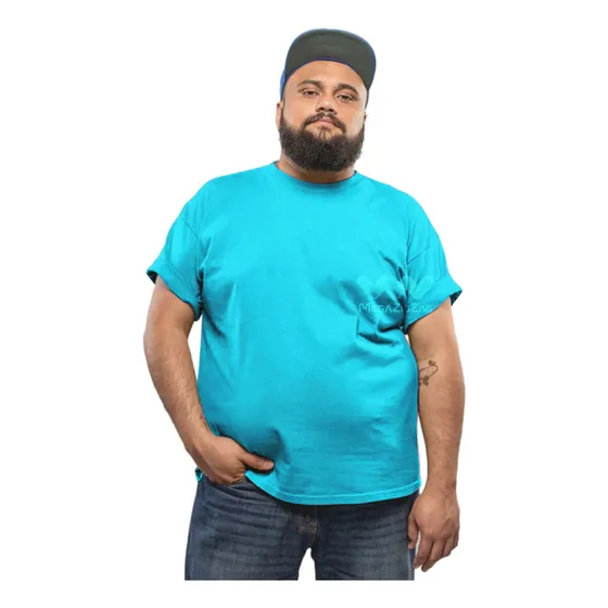 Polera Algodon Plus Size Tallas Extra Grande Manga Corta