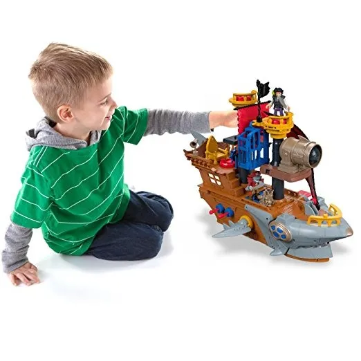 Fisher-price Imaginext Mordedura Del Tiburón Del Barco Pirat