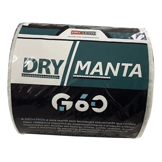 Manta Estruturante Para Impermeabilização Lajes G60 16cmx25m Cor Branco