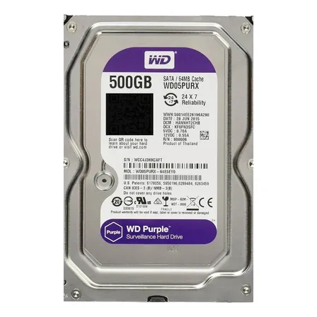 Disco Duro 500gb Purpura Western Digital Gris