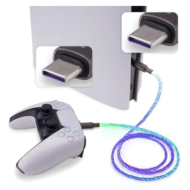 Playvital Cable De Carga Iluminado De 6.56 Pies