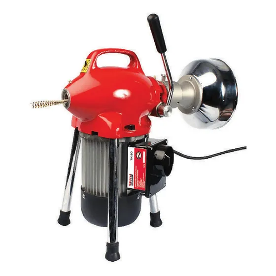 Destapador De Cañeria 1/3hp 20 Metros Rf
