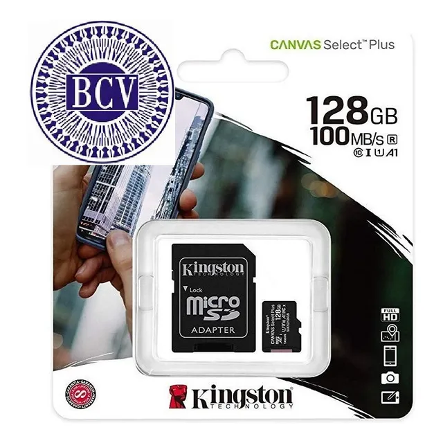 Micro Sd 128gb Kingston Clase 10 * Original 5 Años Garantía