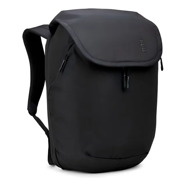 Mochila de viaje expandible Thule Subterra 2, 26 l, diseño de tela lisa negra