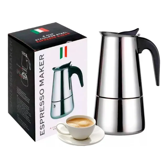 Cafetera Italiana De 300 Ml Para Cocina 6 Tazas