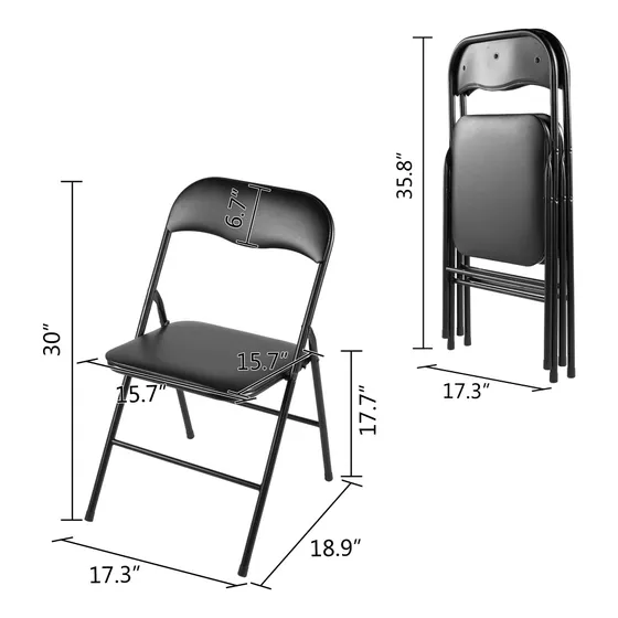 Silla Vinil Metal Asiento Apilable Para Reuniones Fiestas  