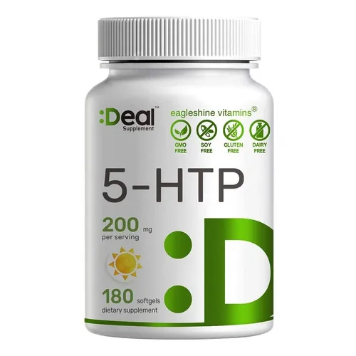 5 Htp 180 Caps Para Dormir Ansiedad Gaba Deal Supplement Sabor ND