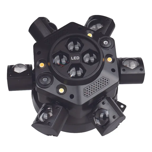 Luces Led De Dj Para Fiestaslaser De 6 Cabezales Rgbw Movil