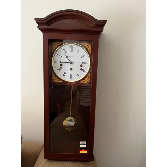 Reloj De Pared Pendulo Alemán  Marca Hermle Nuevo De Cuerda