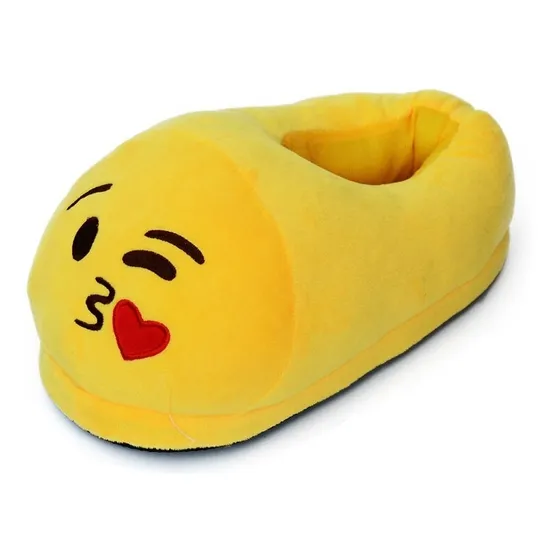 Pantuflas Emoji Unisex Para Niños De 4 A 6 Años 