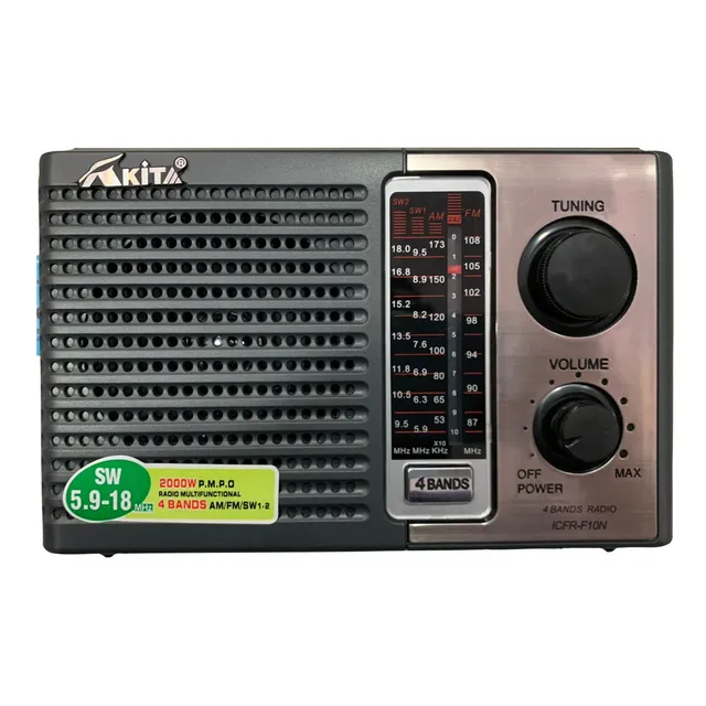 Radio Akita Amfm Icfn 10n Corriente Y Batería