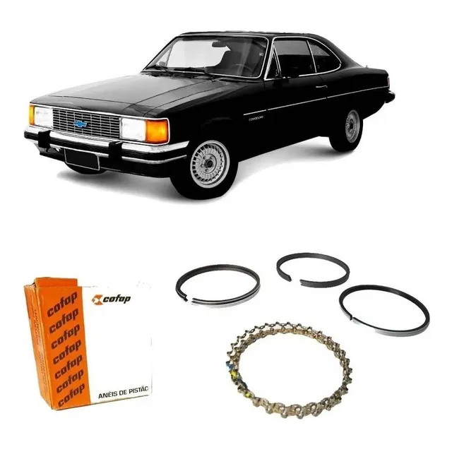 Anel Segmento Gm Opala 6cc Canaleta Grossa Alcool Medida Std