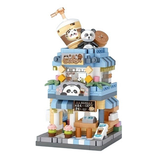 Set De Cafetería Panda: Loz Micro Blocks Construction Fun Set De Cafetería Panda: Loz Micro Blocks Construction Fun