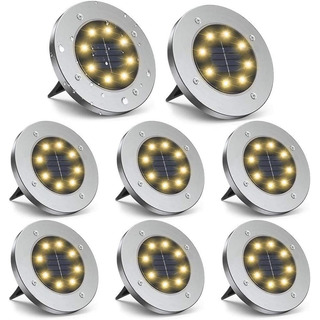 12piezas Luces Solares De Tierra Luces Jardín Luces De Disco 12piezas Luces Solares De Tierra Luces Jardín Luces De Disco