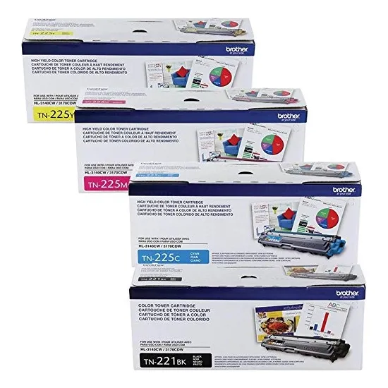 Brother Tn-221 Rendimiento Estándar Negro Y Color Configurar