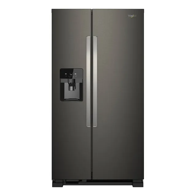 Nevera con freezer Whirlpool WD5720 color acero inoxidable negro con capacidad de 694L 110V