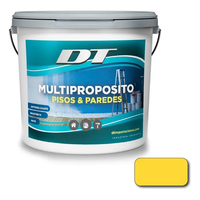 Pintura De Pisos Y Paredes Multipropósito 4 Lt. | 15 Colores