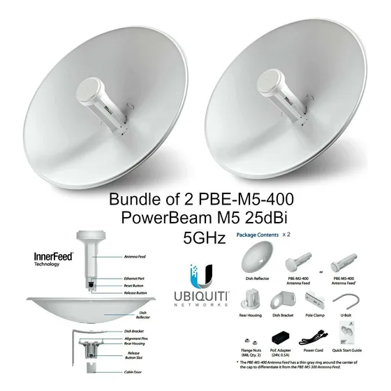Antena Ubiquiti Powerbean M5 M400