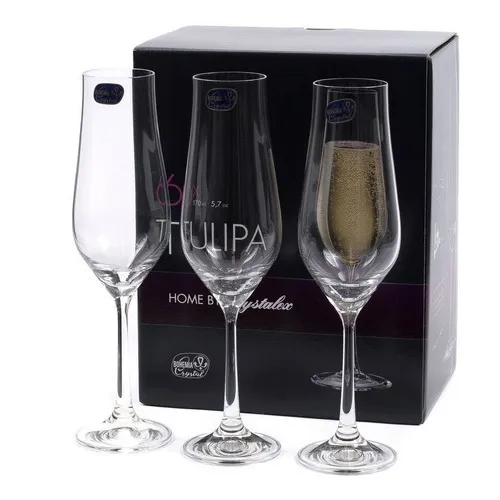 Copas De Espumante 170 Ml - Cristal De Bohemia