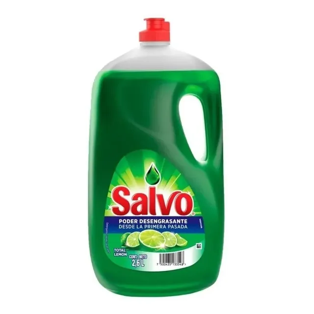 Lavatrastes Líquido Salvo Total Limón 2.6 Litros