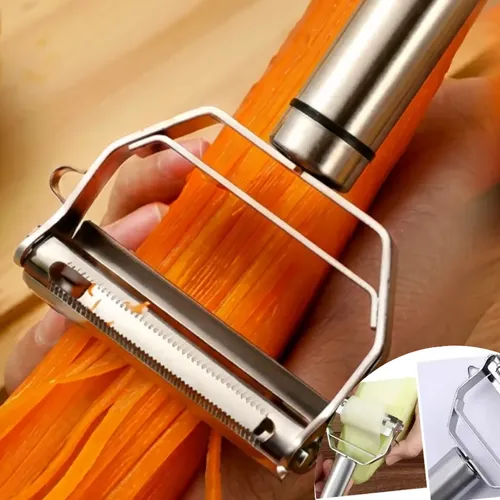 Descascador De Legumes Inox C/ Pp Cinza Day By Day Chef-line