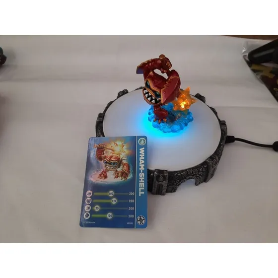 Figura Con Luz,skylanders,wham Shell Lightcore,funcionando.