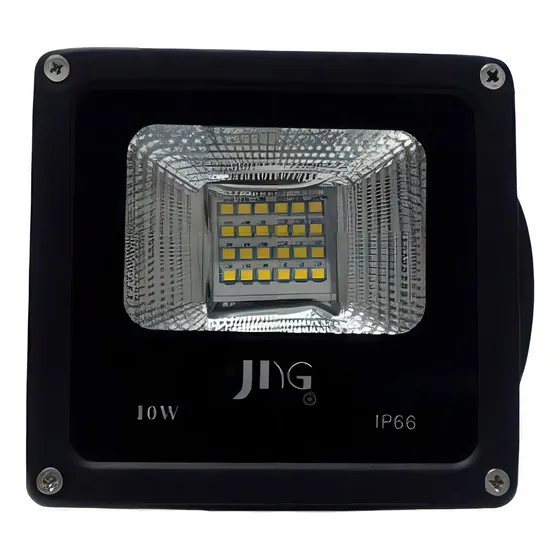 JNG Refletor Led 10w 127/220V Branco Quente 2700k Preto