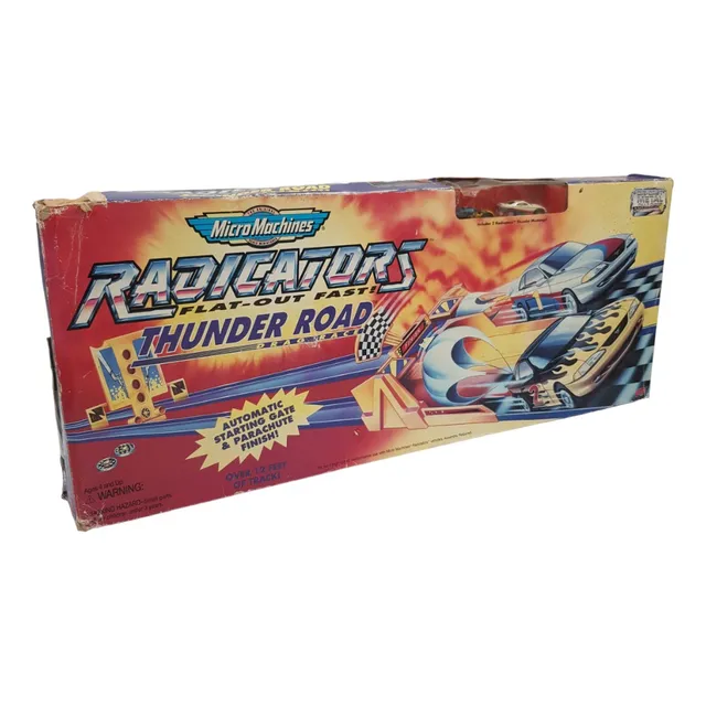 Pista Micro Machines Radiocators Thunder Road 1994 Dañado