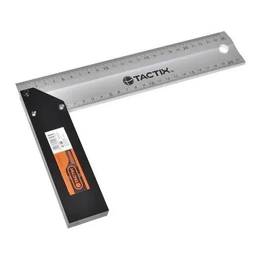 Escuadra Carpintero Tactix Alumino # 239012  10 PuLG