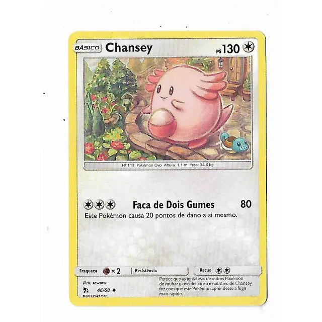 Pokemon Chansey Sol E Lua Destinos Ocultos Frete Incluso
