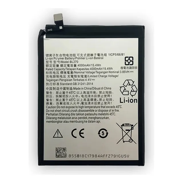 Bateria Para Lenovo G6 Play E5 K6 Plus Bl270 Con Garantia