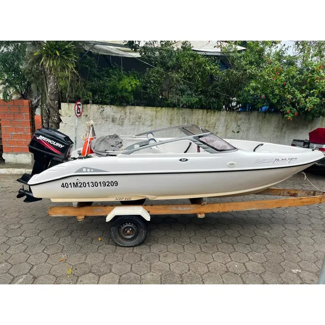 Focker160 Com Motor Mercury60hp Carreta Rodoviaria