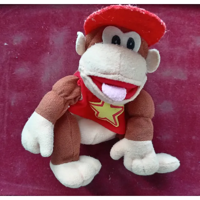 Peluche Diddy Kong ( Vintage Nintendo 64 ) ( Beanbag 1997 )