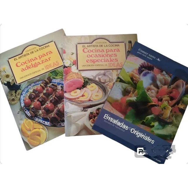 3 Libros Cocina Para Adelgazar,ocasiones Especiales Ensalada