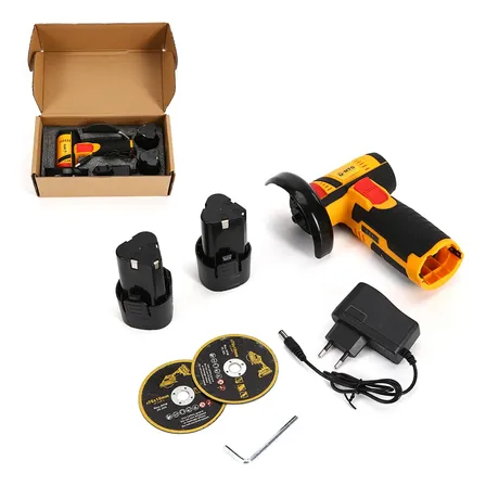 Mini Esmerilhadeira Compacta Angular 15v Portátil A Sem Fio Amarelo 15v 50 Hz/60hz