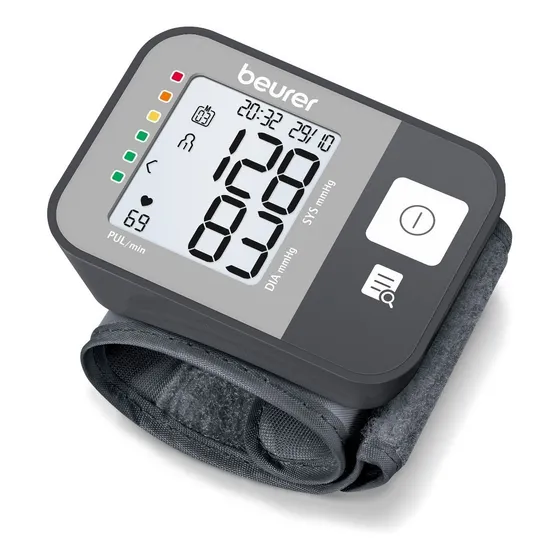 Tensiometro Digital Automatico De Muñeca Beurer Bc 27 Color Gris oscuro