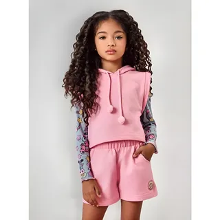 Conjunto Infantil Menina Cinti Trio Blusa Colete E Short Conjunto Infantil Menina Cinti Trio Blusa Colete E Short