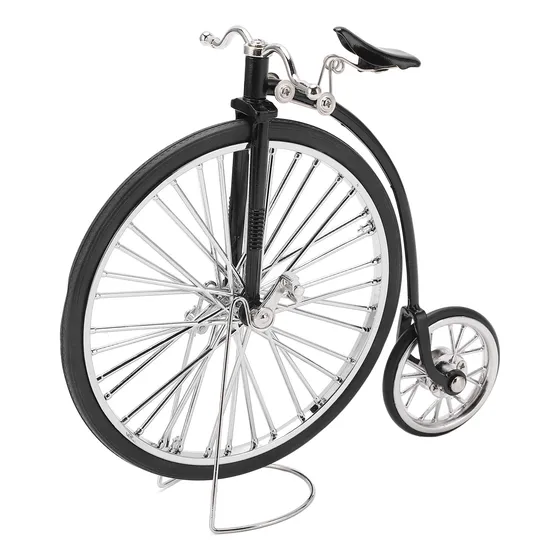 Modelo De Molde De Bicicleta Retrô Preto Big Small Wheels De
