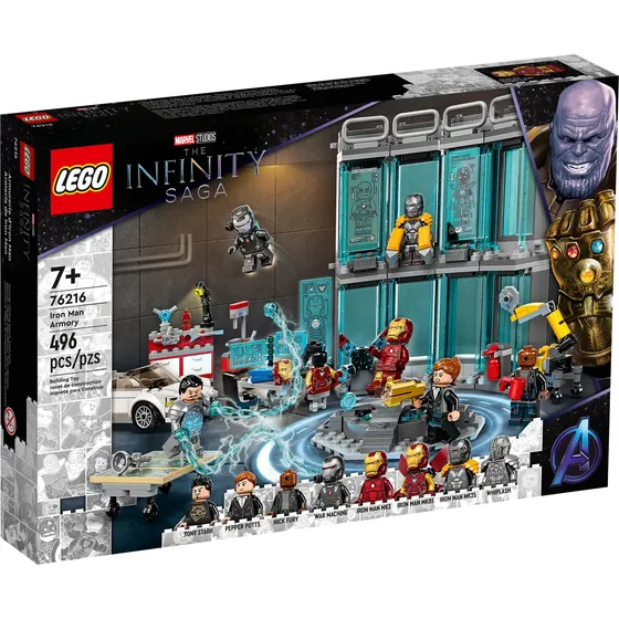 Lego Avenger 76216 Armería Iron Man 496p Marvel *liquidación
