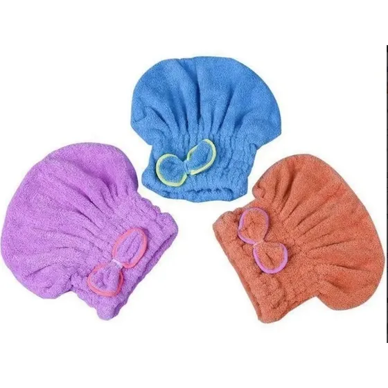 Gorro Toalla Microfibra Para Secar Cabello Ducha