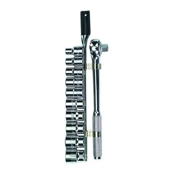 Juego Llave Copa 10-19 Milimetrica Cte 1/2 11 Piezas Stanley