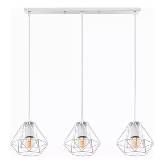 Lámpara Colgante De Diamante Con 3 Focos Lámpara Colgante De Diamante Con 3 Focos