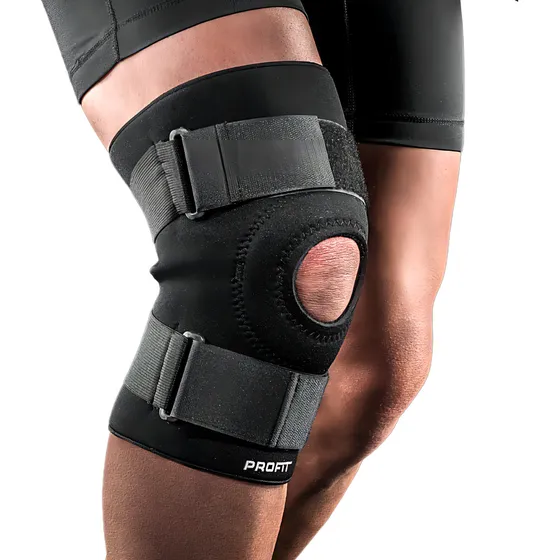 Rodillera Ptm 03.02.r5 Con Refuerzo Rotuliano Y Abrojo De Neoprene Talle Xl 52-56cm Ajustable Lesión Soporte