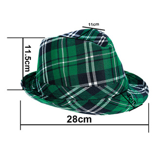 Set Maquillaje Infantil Irlandés Verde Con Moño Y Gorra Set Maquillaje Infantil Irlandés Verde Con Moño Y Gorra