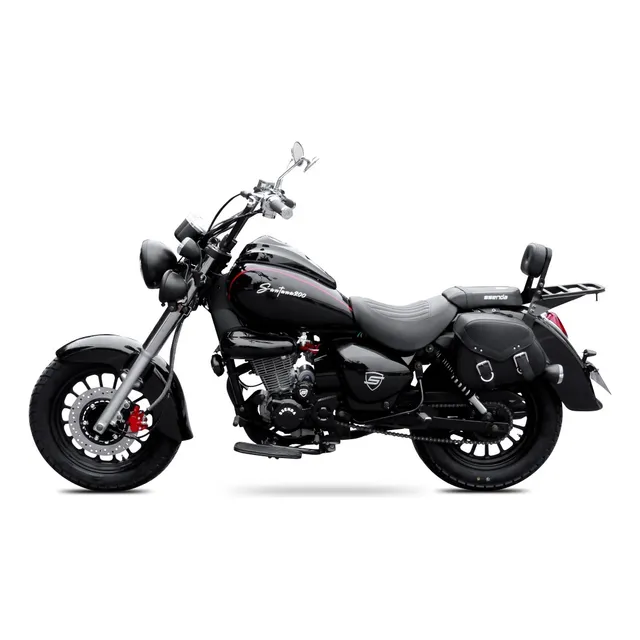 Moto Chopper Ssenda Santana 200 Negro/brilloso