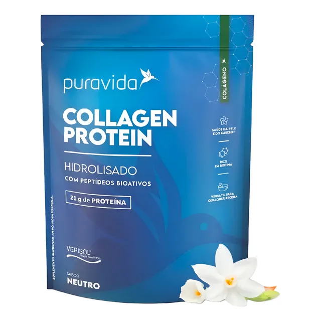 Collagen Protein Pura Vida 450g C/ Colágeno Verisol 