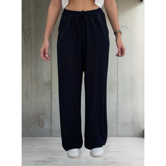 Pantalon Vestir Palazzo Mujer Talles Grandes Con Elastico