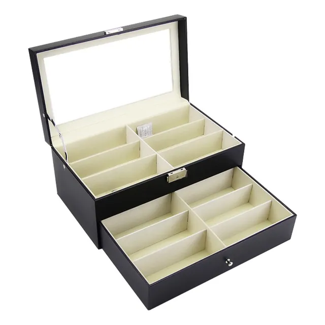 Organizador Gafas Porta Lente Estuche Caja Para 12 Unidades 
