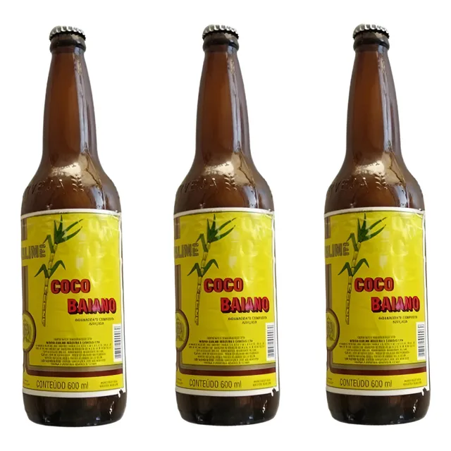 Kit 3 Cachaça De Coco Sublime Coco 600ml Coquinho Baiano