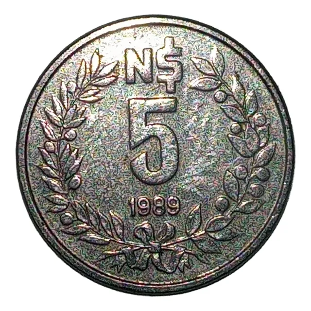 Uruguay 5 Nuevos Pesos  1989 Km# 92